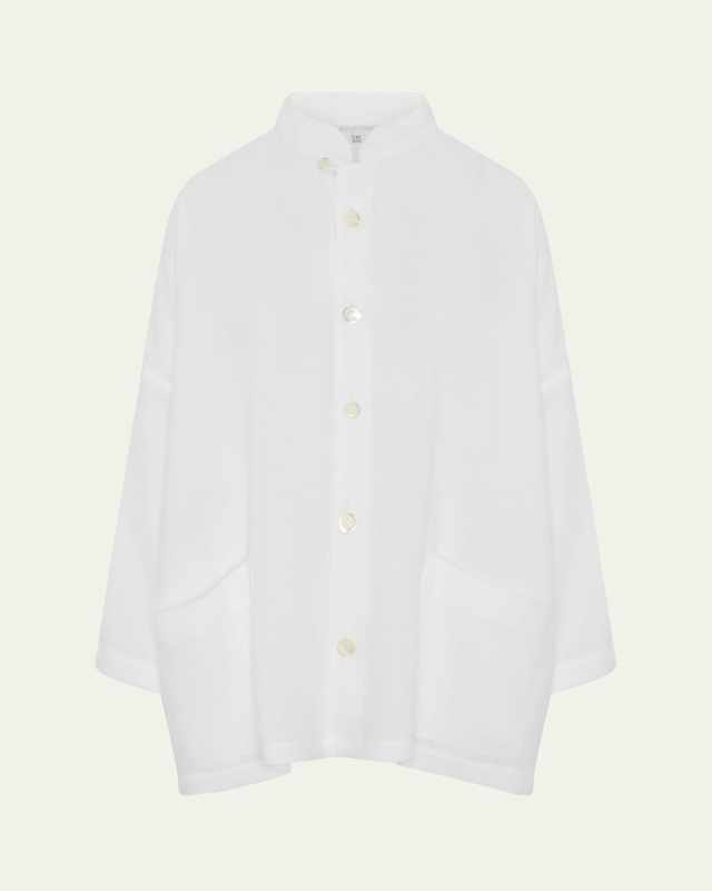 Longer-Back Wide Mandarin Jacket (Long Length)